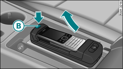 Retrait du téléphone portable de l'adaptateur